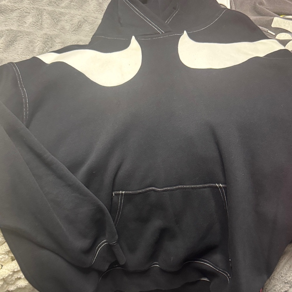 Nike Black and White Men's Hoodie